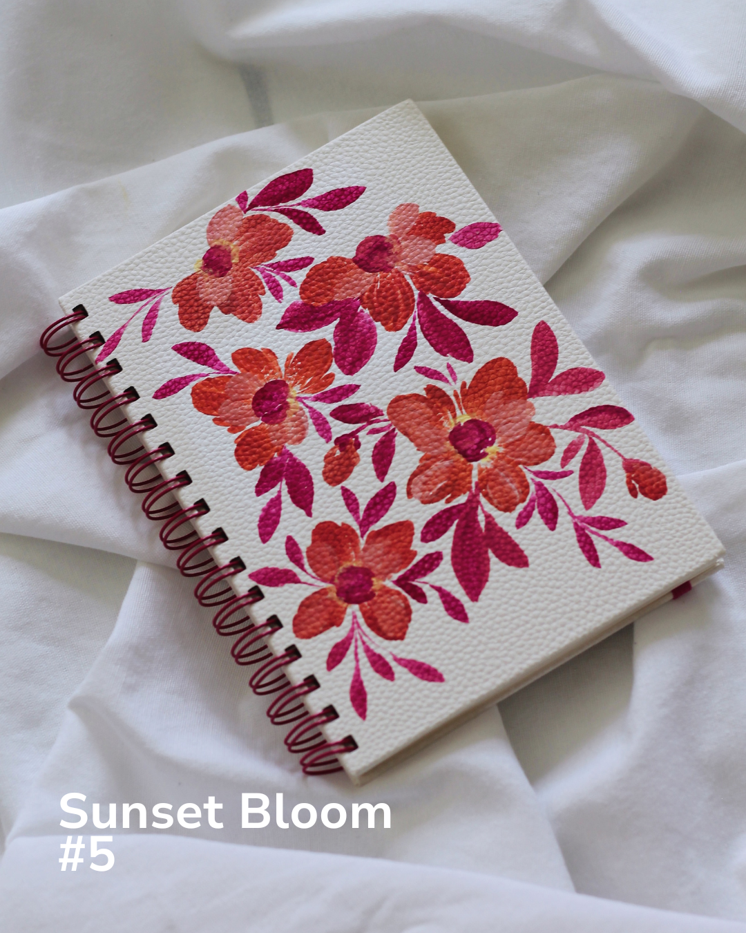 Sunset Bloom Covers Hand Painted by Meligrafi