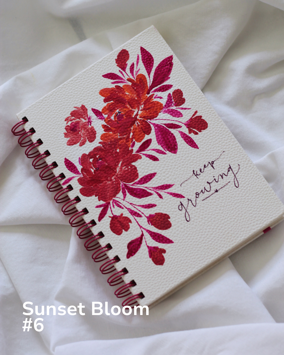 Sunset Bloom Covers Hand Painted by Meligrafi