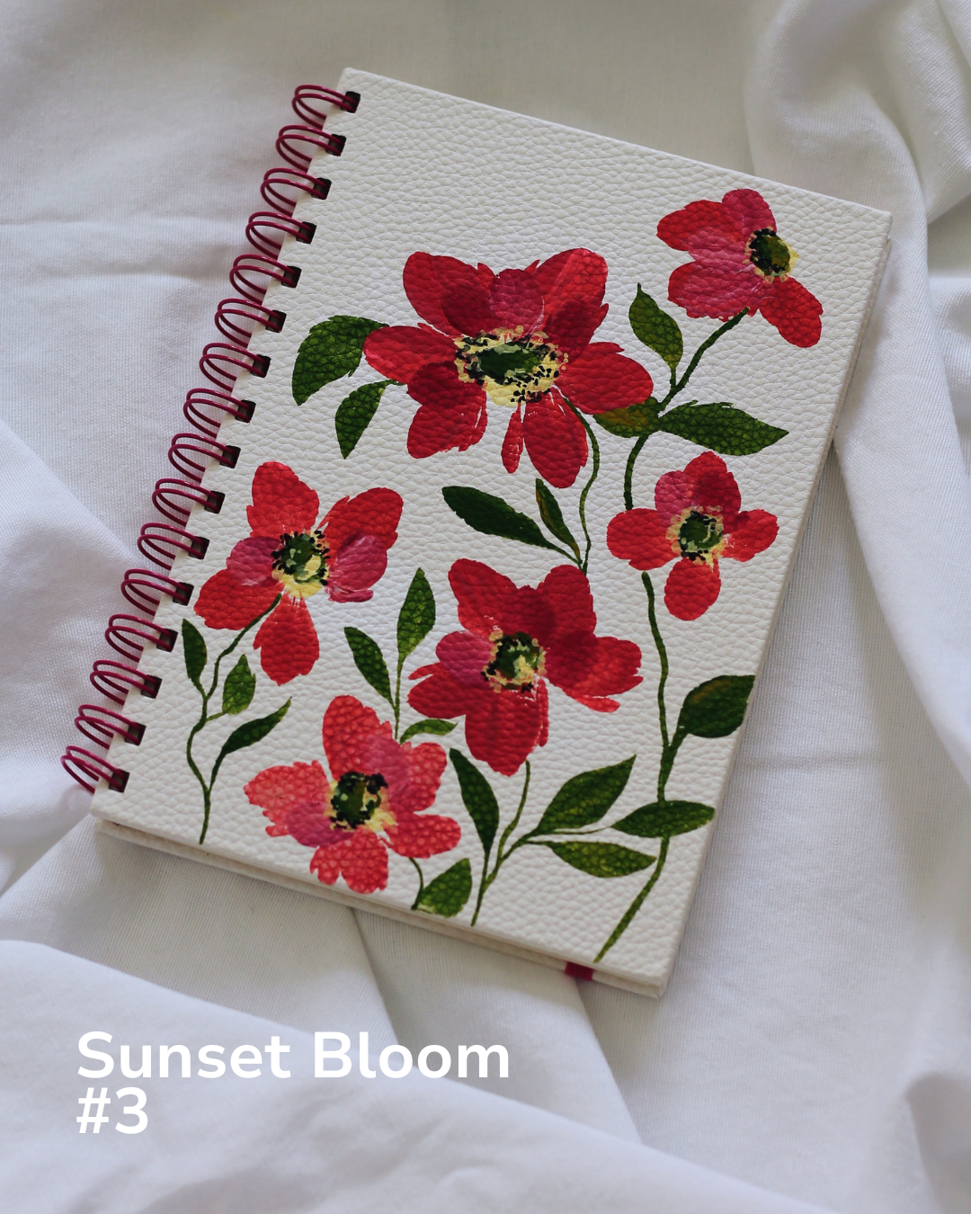 Sunset Bloom Covers Hand Painted by Meligrafi