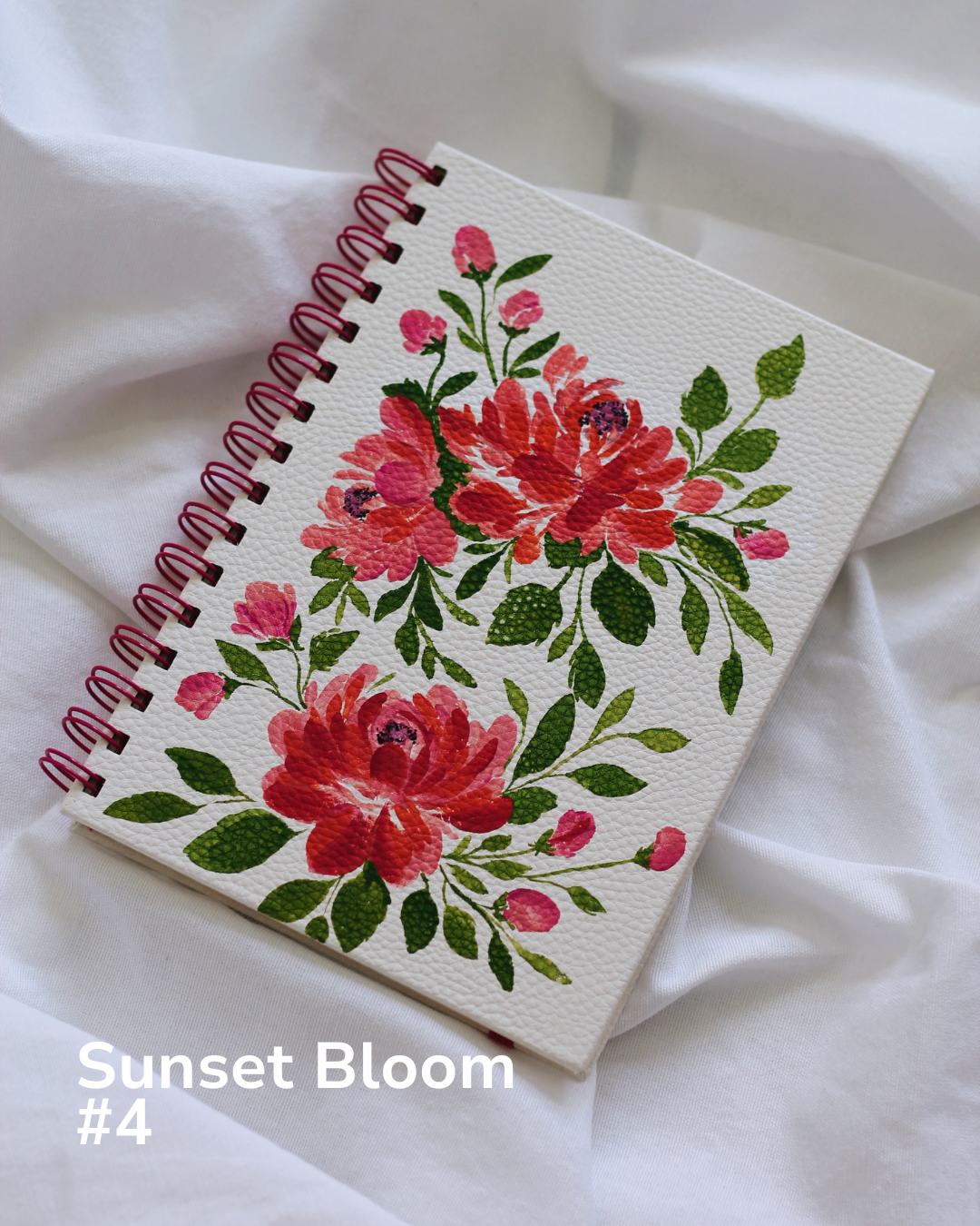 Sunset Bloom Covers Hand Painted by Meligrafi