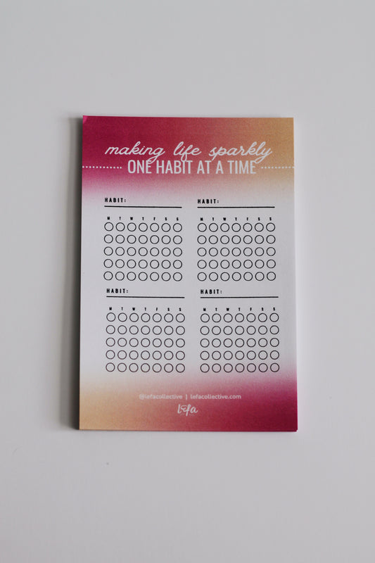 Habit Tracker Sticky Pad