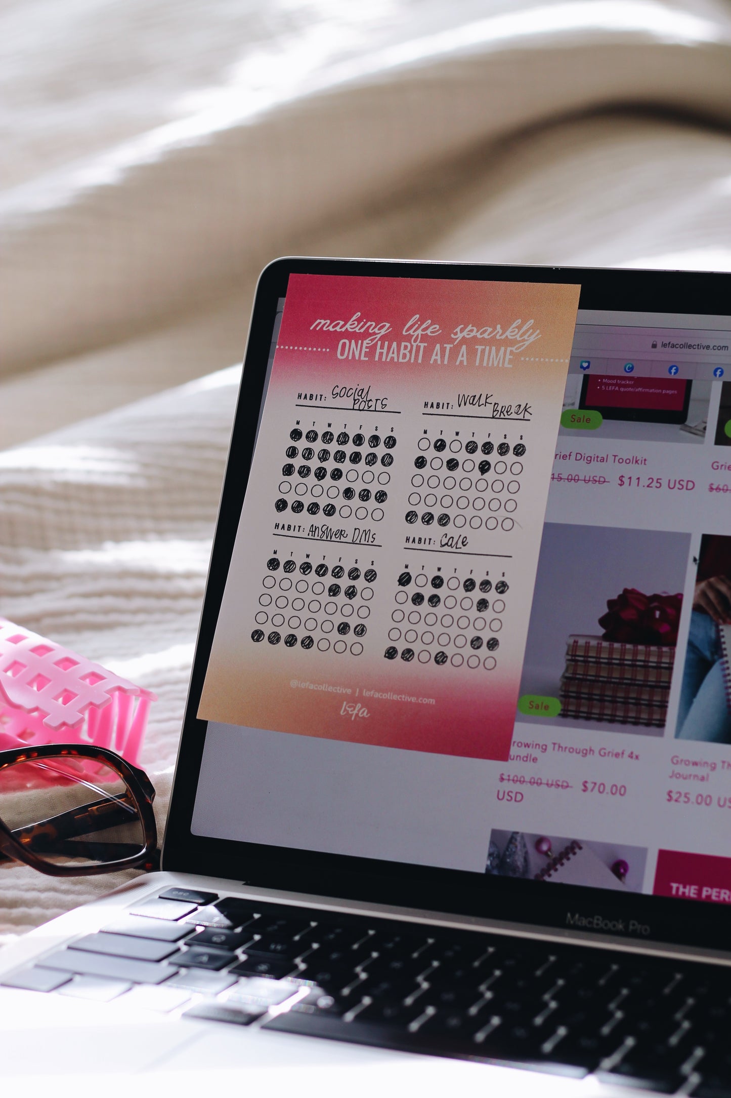 Habit Tracker Sticky Pad