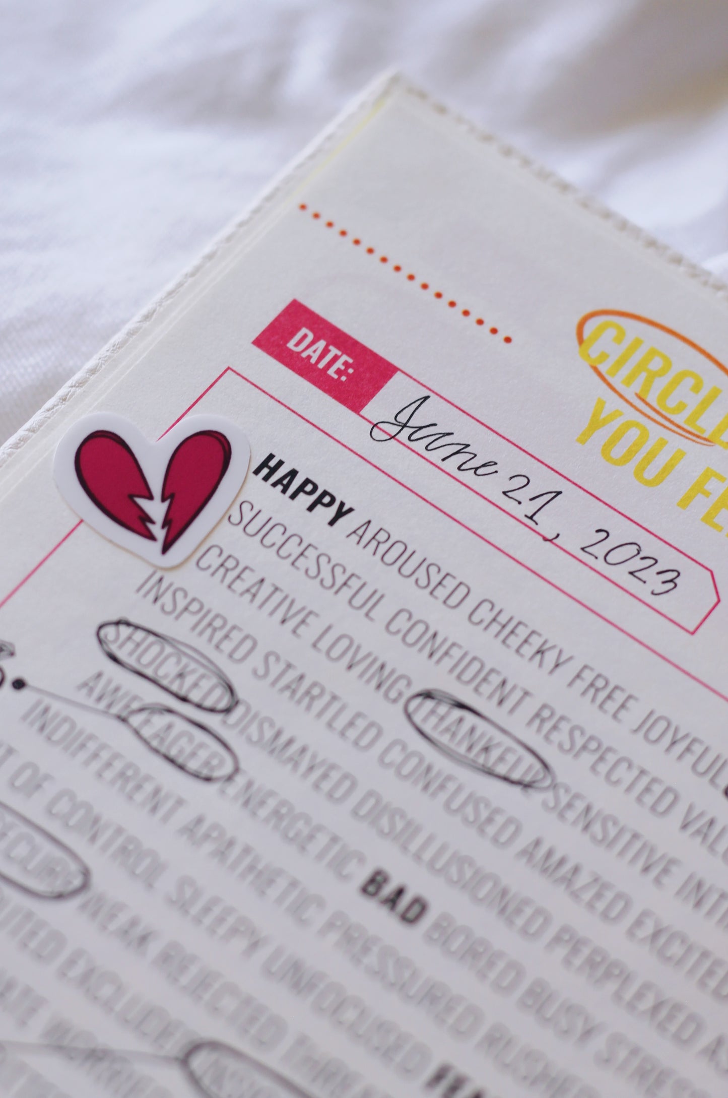 Grief Journal + Sticker Sheet Bundle