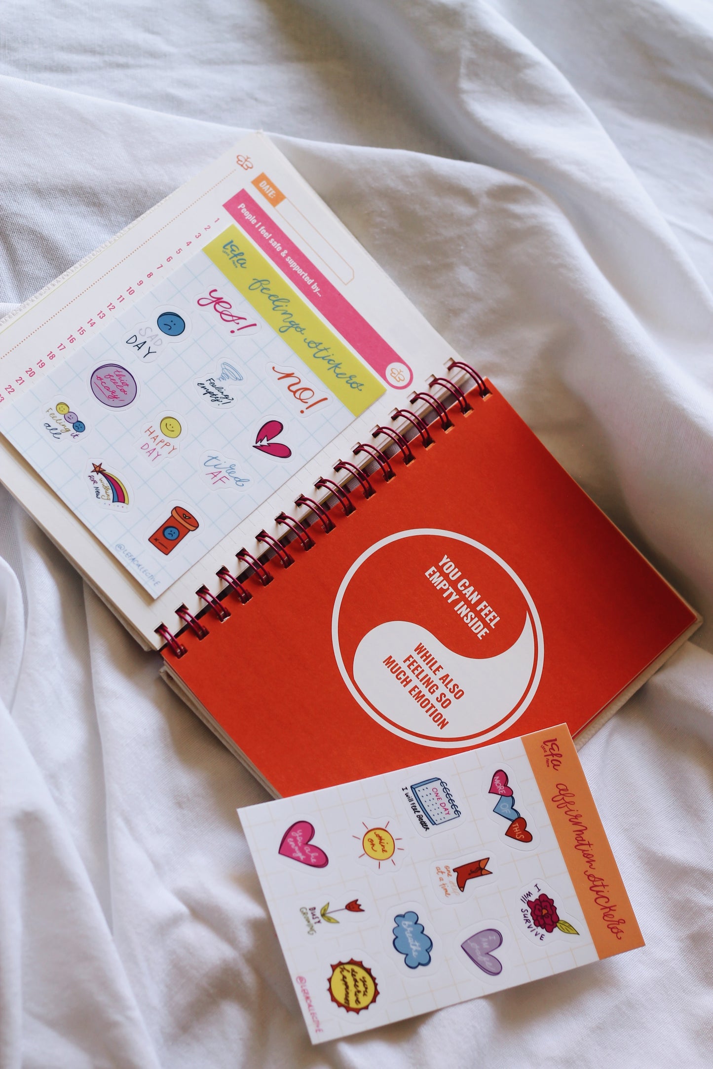 Grief Journal + Sticker Sheet Bundle