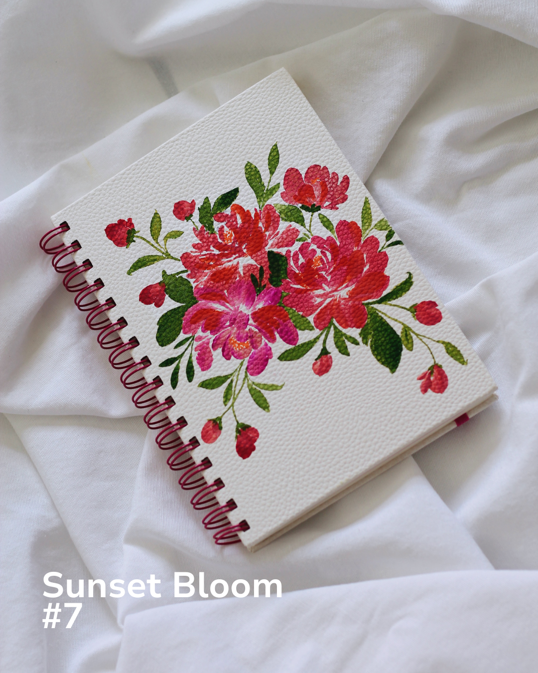Sunset Bloom Covers Hand Painted by Meligrafi